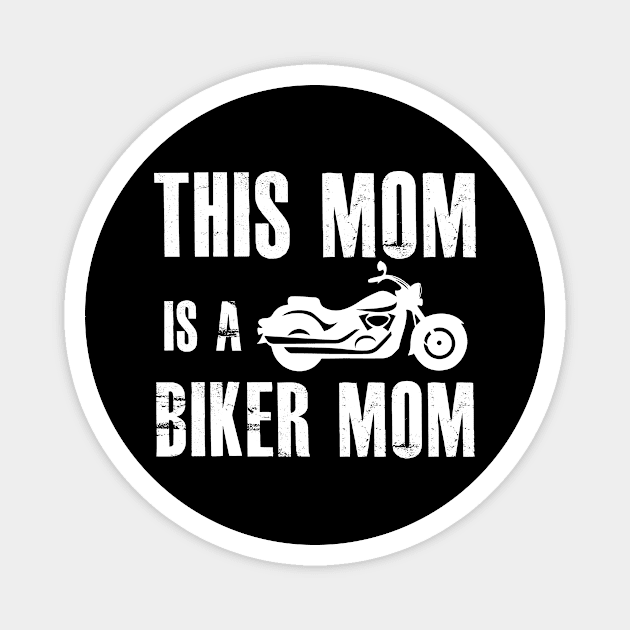 this mom is a biker mom,Gift for Mother, Gift for Women, Mom Christmas Gift, Mom Birthday Gift Magnet by CoApparel